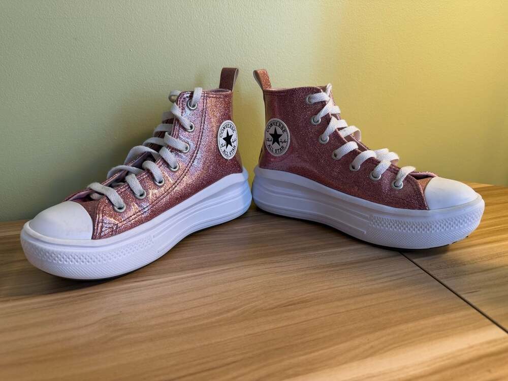 Converse Chuck Taylor All Star Lugged Lift Platform High Glitter Blush Hush